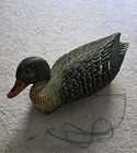 Vintage Mallard Duck Hen Hunting Decoy, Garcia Brand, Made In Italy, 15.5 Inches — photo 1