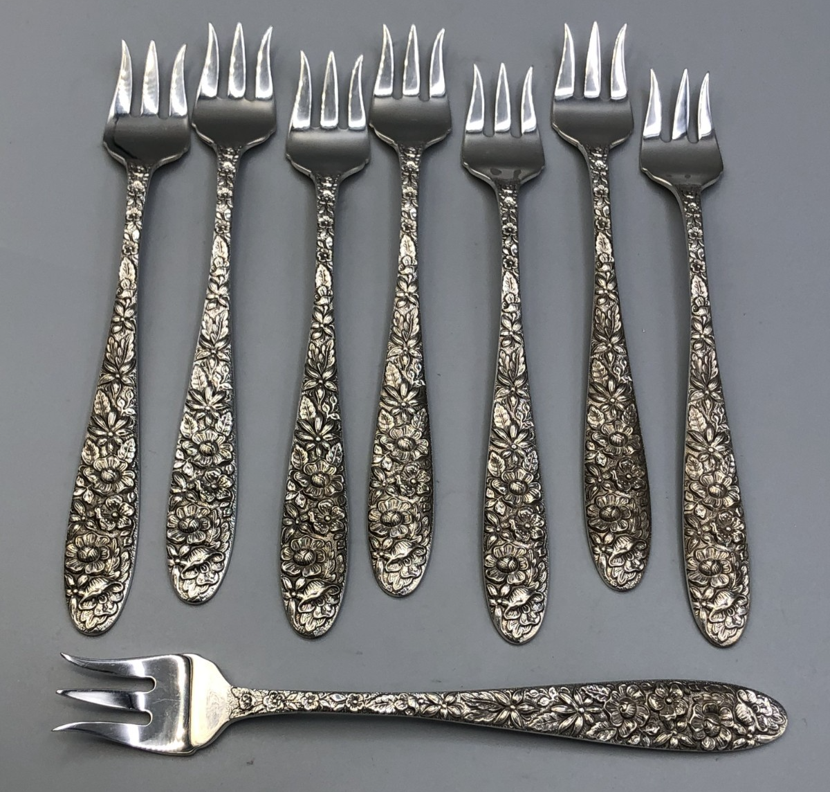 Southern Rose by Manchester Sterling Silver set of 8 Cocktail