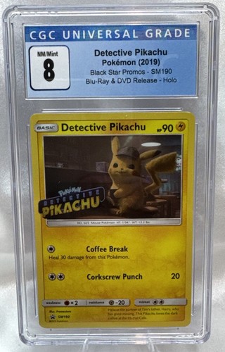 Detective Pikachu graded CGC 8 for sale on eBay