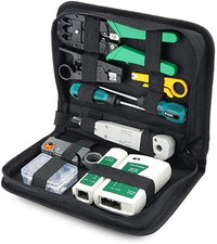 Set di Attrezzi per Riparazione di Rete Professionale, Tester per Cavi di Rete, 