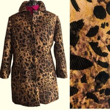 Chico's Animal Print Jacket Gold Metallic Animalia Jacquard Nonie Chocolate NWT