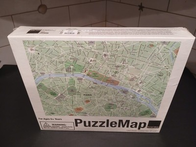 Puzzle Map PARIS 1000 pcs NEW Factory wrap ages 5+