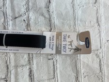 Petmate Take Two Adjustable Leash Medium to Large Dogs Black 1" X 24-36"