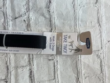 Petmate Take Two Adjustable Leash Medium to Large Dogs Black 1" X 24-36"