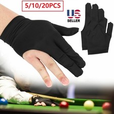 3-Fingers Billiard Cue Pool Gloves Snooker Left Right Hand Nylon Accessory USA