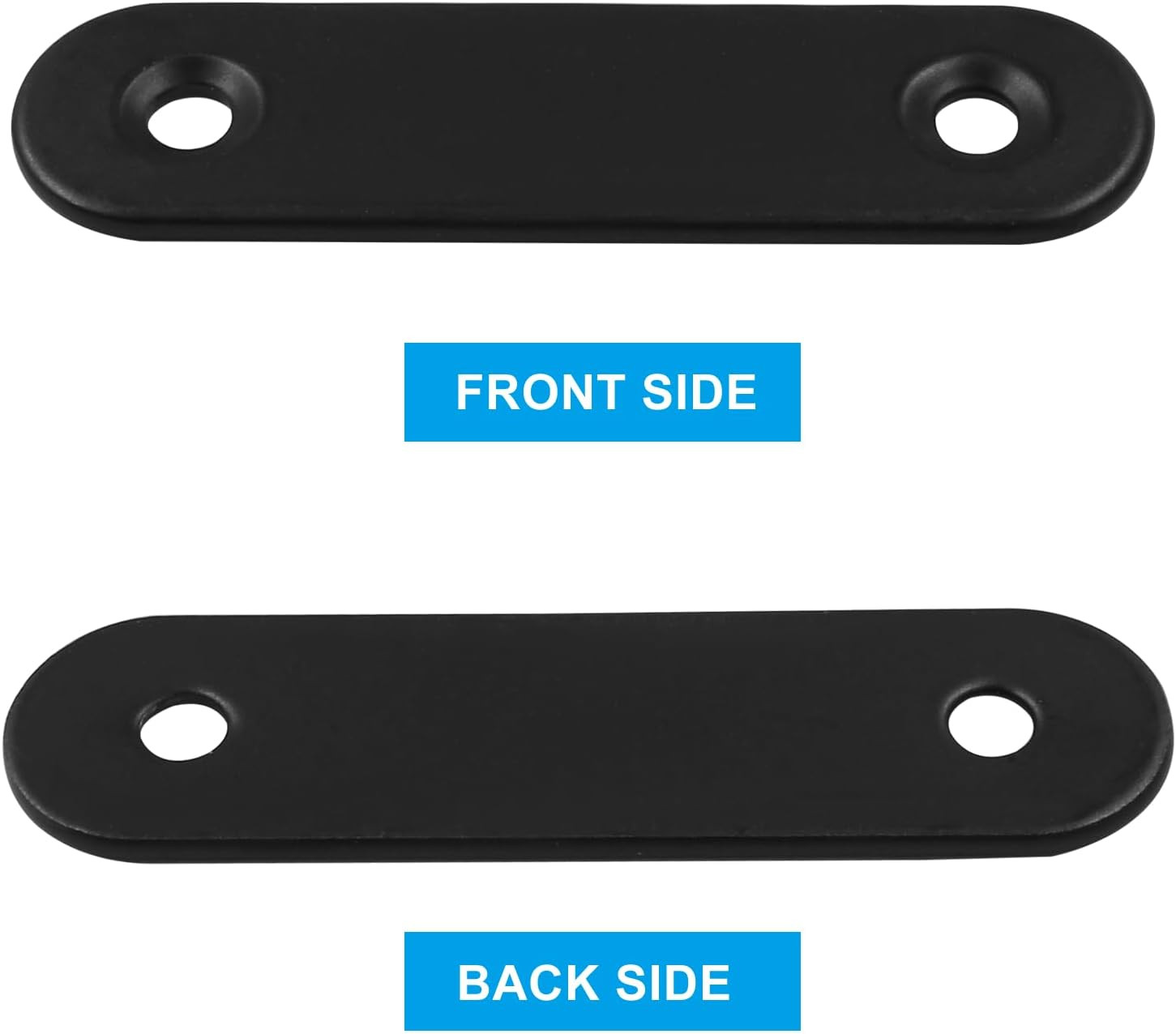 12Pcs 2 Inch Straight Bracket Stainless Steel Brace, Flat Mending Plate Fixing B