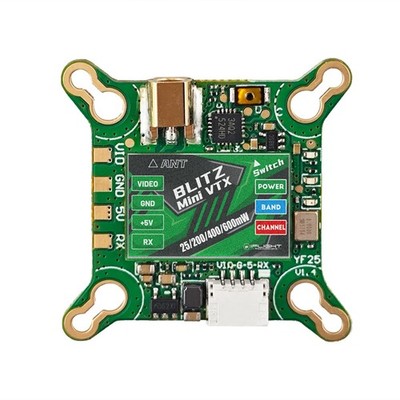 FPV VTX 5.8G Analog Transmitter 25/200/400/600mW Switchable Blitz Mini Force ...