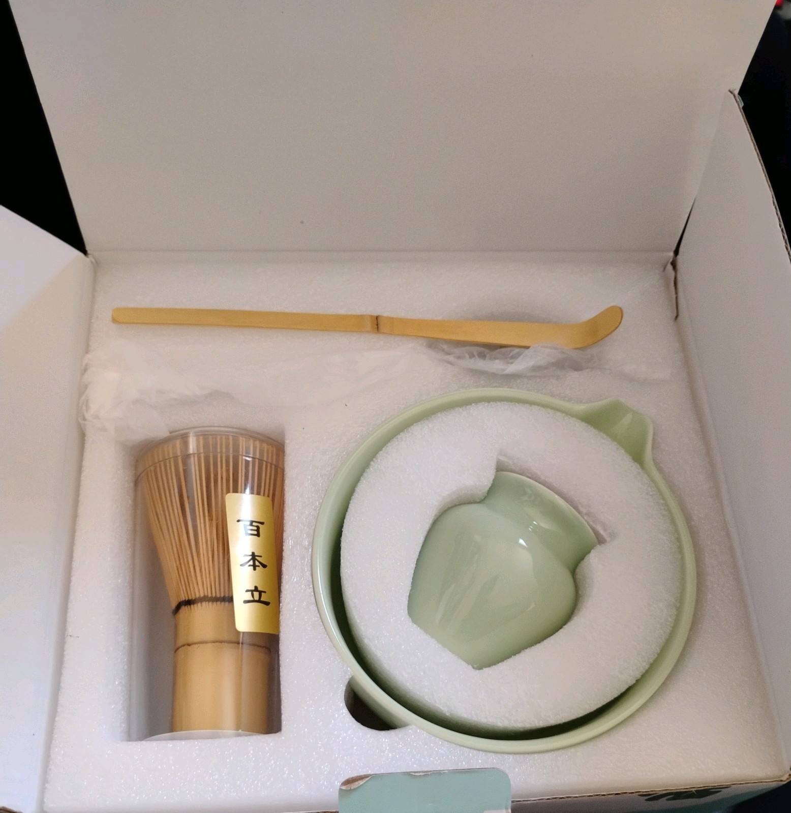 Juego Batidor Matcha Caja de Regalo - Juego Matcha con Batidor y Cuenco, Kit Matcha de 5 Piezas