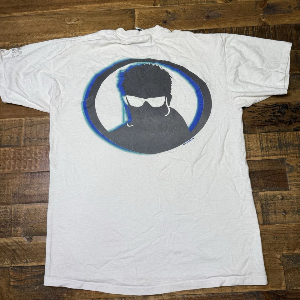 Vtg 90s Public Image Clothing Graphic Shirt Skate Surfing Streetwear Men’s Sz L - Image 2 of 4