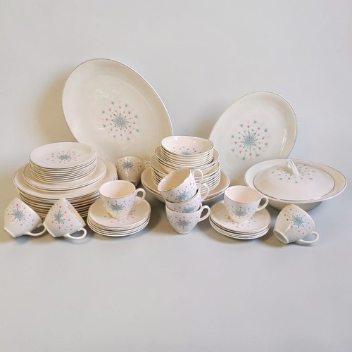 Johnson Bros Atomic Starburst Kaleidoscope Dish Set England MCM RARE - You Pick