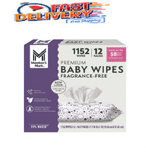 Member's Mark Premium Baby Wipes, Fragrance Free, 12 pk., 1152 Wipes