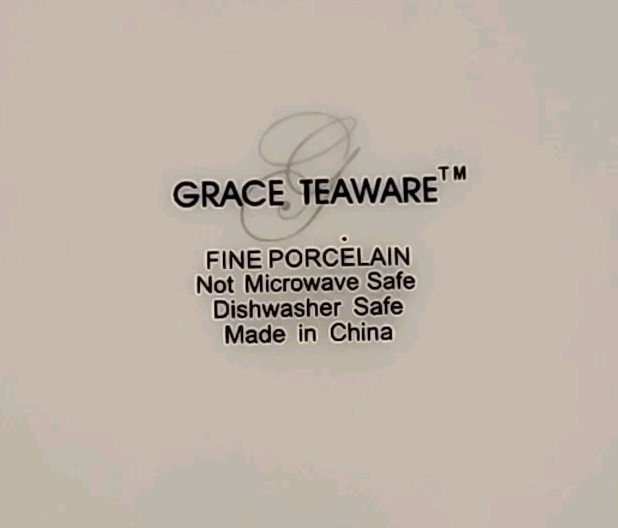 Grace’s Teaware Daisy and Bird Tea Cup and Saucer Set Floral 4oz Discontinued EC