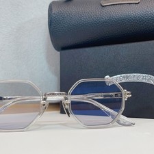 Chrome Hearts TATTERS Eyeglasses Frame 48-24-150 Silver Octagon Unisex