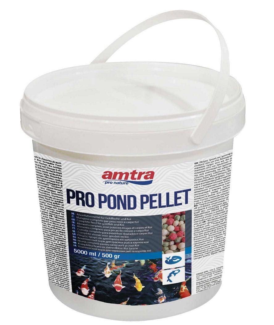Amtra Pro Pond pellet alimento per pesci rossi e carpe koi da laghetto 5 lt Amtr