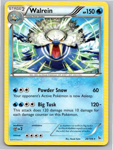 2014 POKEMON WALREIN FLASHFIRE 26/106 R NM A64284 FREE S&H