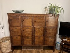 Vintage Wooden Office Cupboards