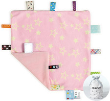 Tag Security Blankets for Babies, Soft Small Loveys for Boys, Baby Comforter Sen