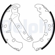 Bremsbacken Hinten für Ford Fiesta JV IV JA JB V JH JD Van Fusion JU KA 00-12