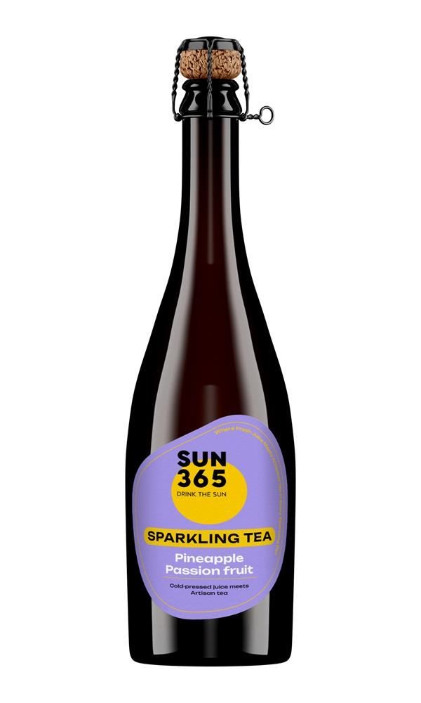SUN365 Sparkling Tea Pineapple & Passion fruit 750ml
