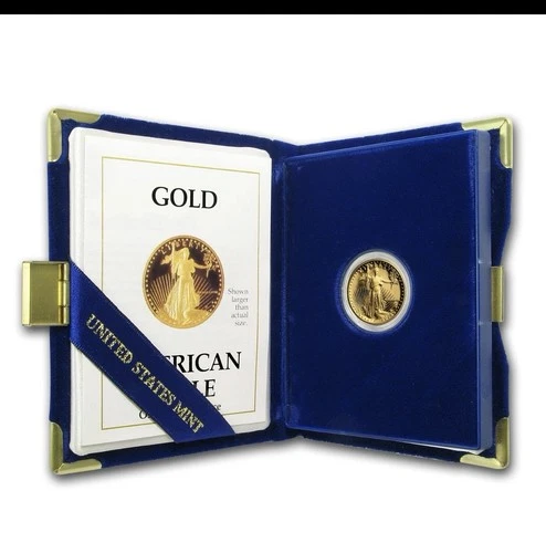 1988-P 1/10 oz Proof American Gold Eagle (w/Box & COA)