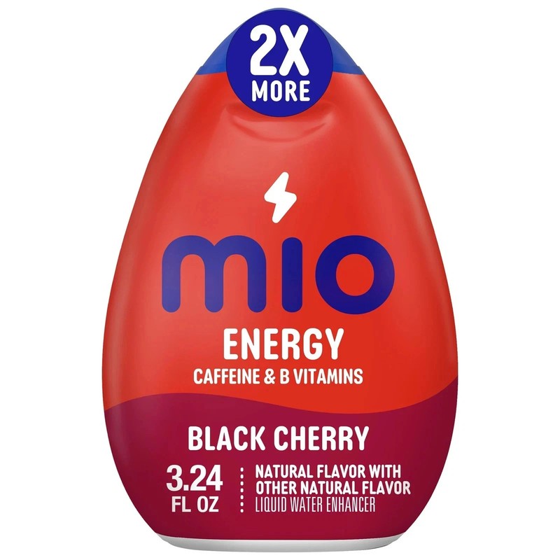mio Black Cherry Naturally Flavored with other natural 3.2 Fl Oz (Pack of 12)