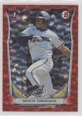 2014 Bowman Draft Red Ice 49/150 Monte Harrison #DP48 sh7