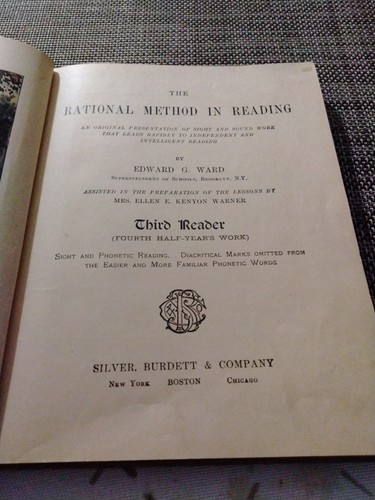 Die rationale Methode beim Lesen - Dritter Leser (1899): Ward, Silver Burdett & Co. - Bild 2 von 4