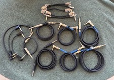 15 Guitar Instrument Cable Mix Lot