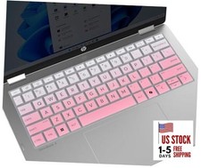 Keyboard Cover Skin for 14" HP OmniBook Laptop 14-fe0097nr / Gradual Pink