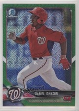2018 Bowman Mega Box Green Mojo Refractor 1/99 Daniel Johnson #BCP3 n7e