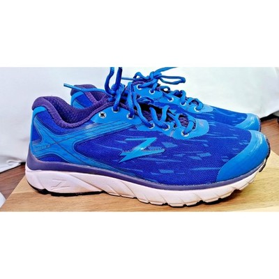 zoot womens solana 2 running shoe 8m blue neon athletic sports sneakers jogging