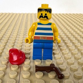 LEGO Pirates 1: Blue Stripe Pirate PISTOL  pi021, 6285 BLACK SEAS BARRACUDA 1989