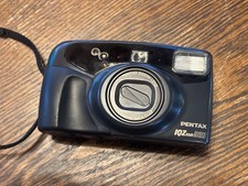 Vintage Pentax Iqzoom 928 35mm Point And Shoot Film Camera 28-90mm Lens