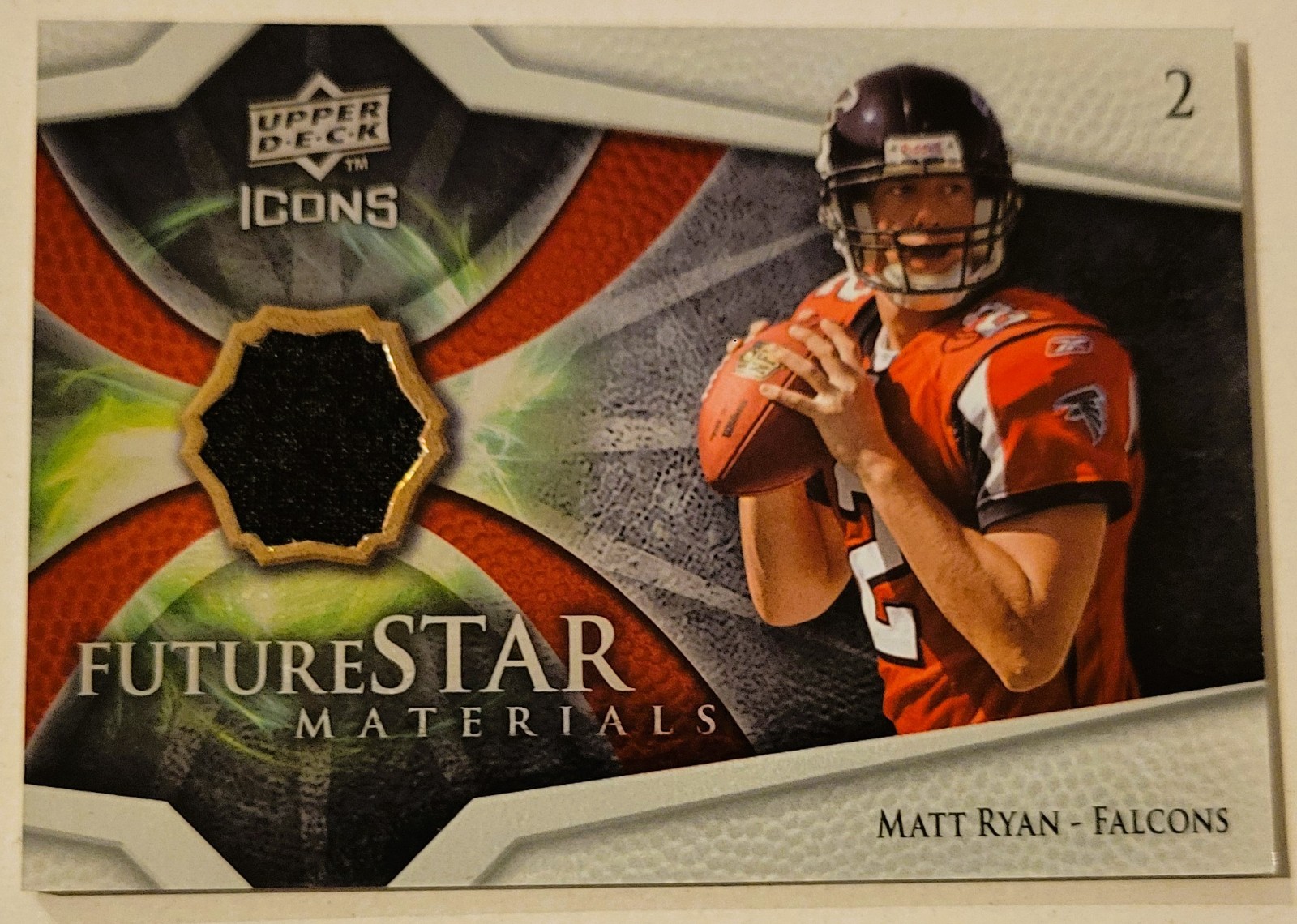 Matt Ryan Upper Deck Icons Future Stars Materials #FSM7 Base