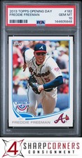 2013 TOPPS OPENING DAY #182 FREDDIE FREEMAN POP 6 PSA 10