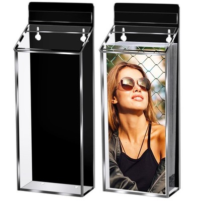 2 PCS Outdoor Brochure Holders 12 x 4.5 x 2.24 inches Waterproof Acrylic Enve.