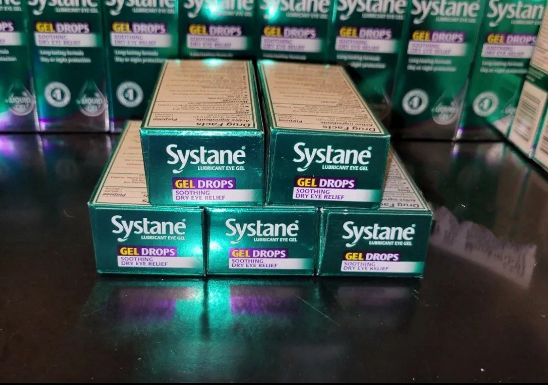 (5x) ! EXP 04/2027 Systane Lunricant GEL DROPS Dry Eye Relief 10mL Day Night