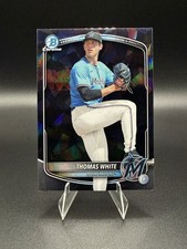 THOMAS WHITE 2025 BOWMAN CHROME DRAFT SAPPHIRE BLACK MARLINS /10 MARLINS