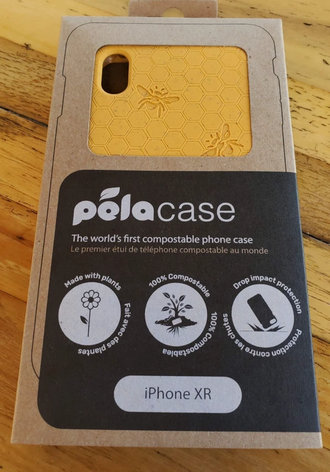 Funda Trasera Suave Teléfono Pela iPhone XR Abeja Miel Compostable Ecológica Foto 2 de 4