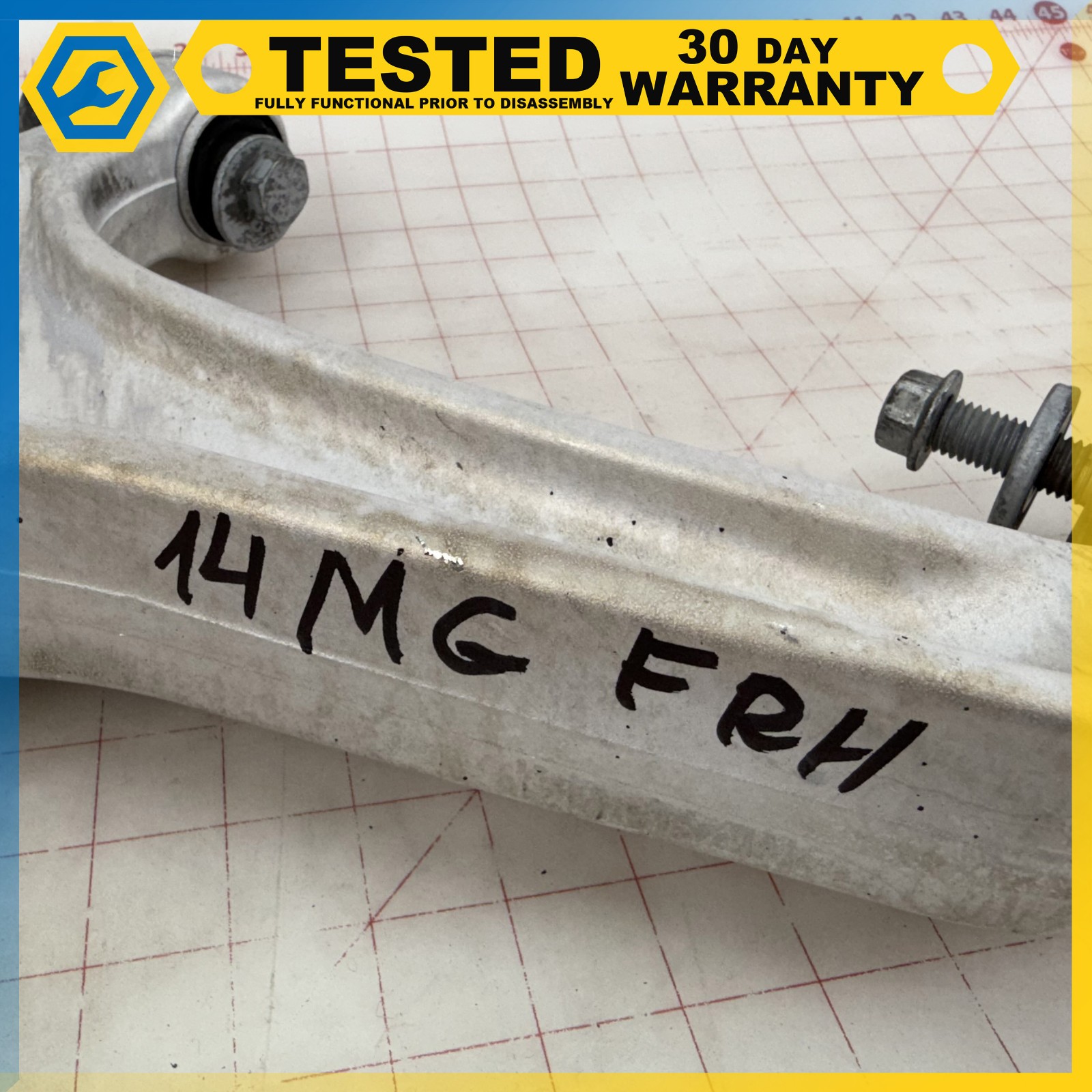 14-17 MASERATI GHIBLI FRONT RIGHT PASSENGER SIDE UPPER CONTROL ARM OEM
