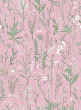 Jiffdiff Peek and Stick Wallpaper 17.3"x118" Pink Blooming Floral Contact Paper