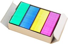800Pcs Mini Color Staples DIY Shop Stapler Refills Standard Book Assorted