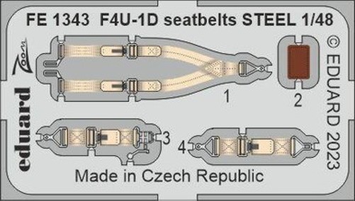 Eduard FE1343 1/48 Seatbelts Steel for Hobby Boss