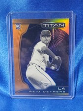 2022 Panini Chronicles Titan Neon Orange Prizm /19 Reid Detmers #5 Rookie RC