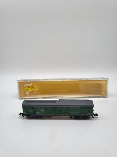 Minitrix Spur N 51 3517 00 Gedeckter Güterwagen grün der DB in OVP | Condition: Gebraucht