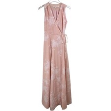Yumi Kim Bridesmaids SASHAY AWAY BHLDN ANTHROPOLOGIE Pink Floral Maxi Dress M