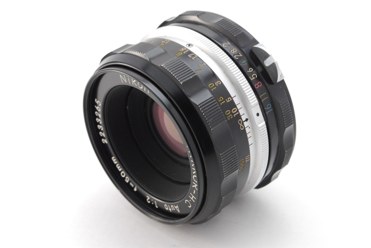 NIKKOR-H.C 50mm f/2 レンズ Nikon NIKKOR‑H.C Auto 50mm f/2 Non‑Ai Standard Prime Lens for F
