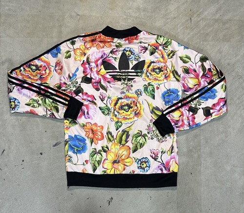 Adidas X Farm Rio Trefoil Floral Track Bomber Jacket Women's Size M (BR5114) - Picture 12 of 13