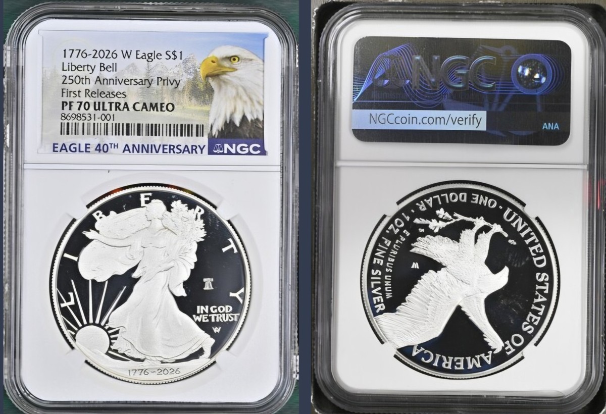 2026-W SILVER EAGLE LIBERTY BELL PRIVY 1776-2026 250th ANNIVERSARY