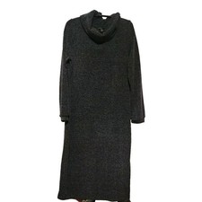 Banana Republic Women Black Frost Turtleneck Sweater Dress Casual Small Petite